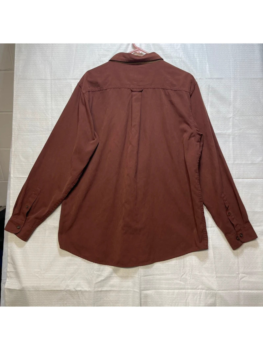 Reel Legends Men's Fishing Shirt Brown Long Sleeve Button Front Large - Picture 2 of 6